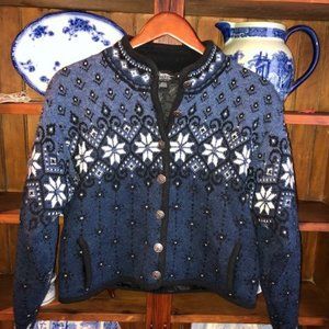 Icelandic Wool Sweater - lined in satin